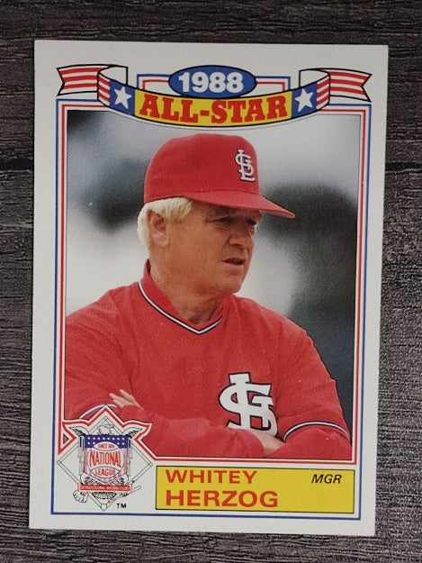 1989 Topps Glossy All-Stars #12 Whitey Herzog MG