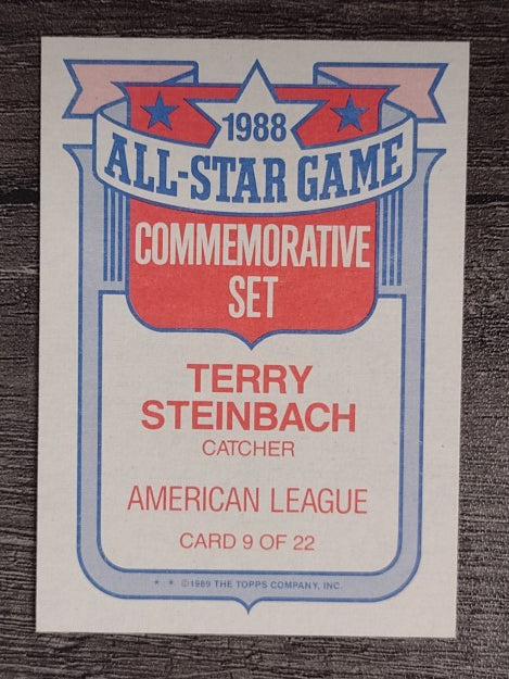 1989 Topps Glossy All-Stars #9 Terry Steinbach