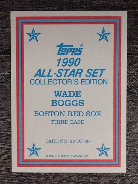 1990 Topps Glossy Send-Ins #22 Wade Boggs