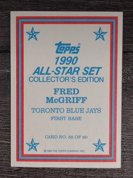 1990 Topps Glossy Send-Ins #55 Fred McGriff