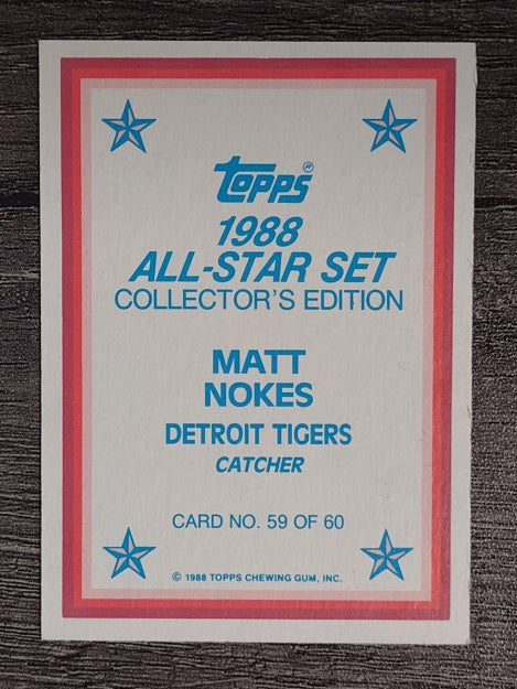 1988 Topps Glossy Send-Ins #59 Matt Nokes