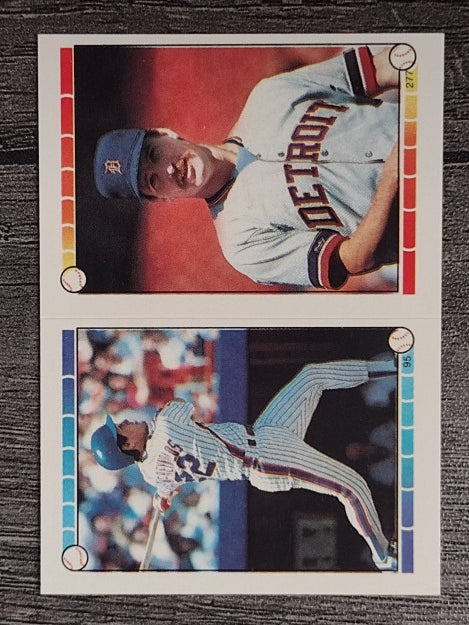 1989 Topps Sticker Backs #18 Rickey Henderson