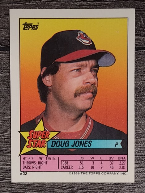 1989 Topps Sticker Backs #32 Doug Jones