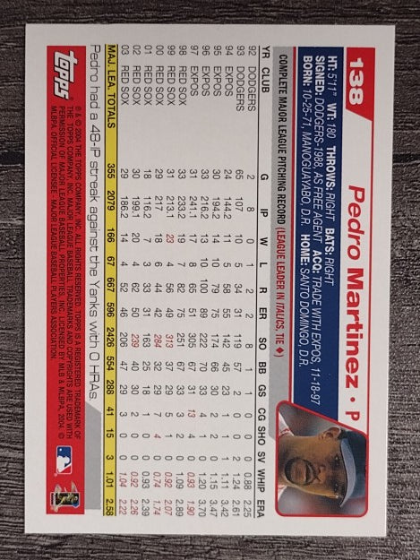 2004 Topps Opening Day #138 Pedro Martinez