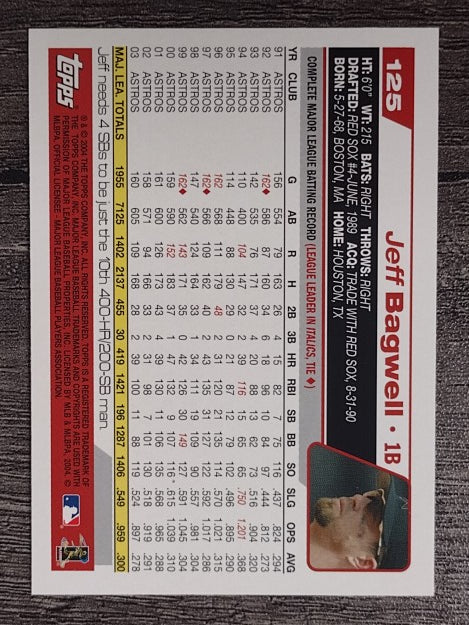 2004 Topps Opening Day #125 Jeff Bagwell