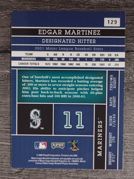 2002 Absolute Memorabilia #129 Edgar Martinez