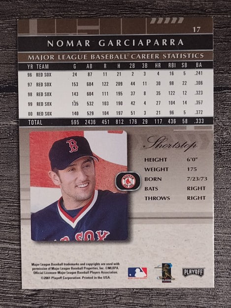2001 Absolute Memorabilia #17 Nomar Garciaparra