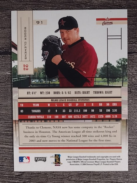 2004 Absolute Memorabilia Retail #91 Roger Clemens