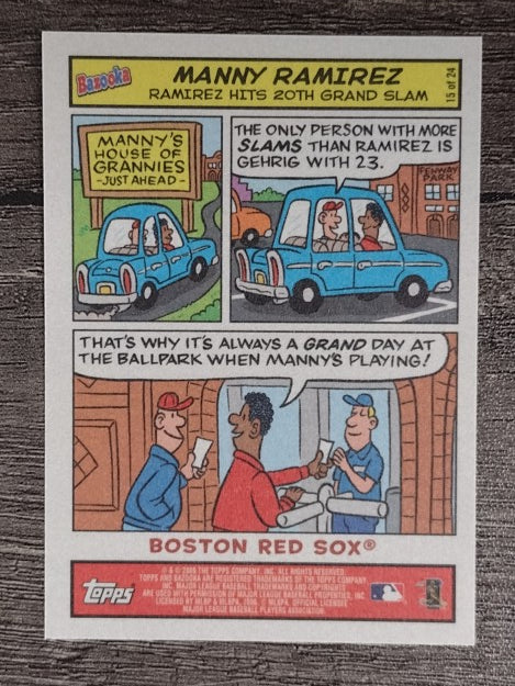 2006 Bazooka Comics #15 Manny Ramirez