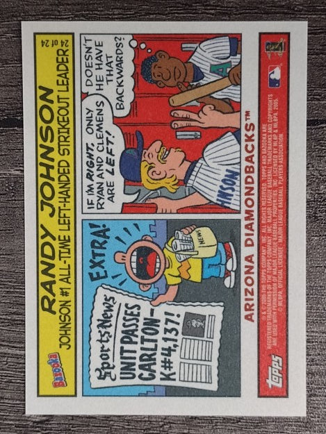 2005 Bazooka Comics #24 Randy Johnson