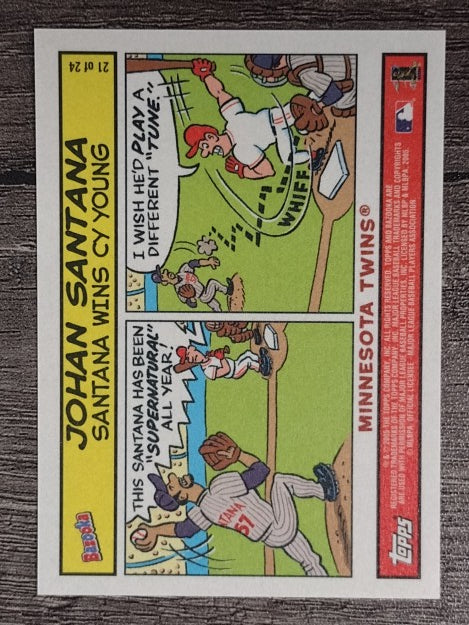 2005 Bazooka Comics #21 Johan Santana