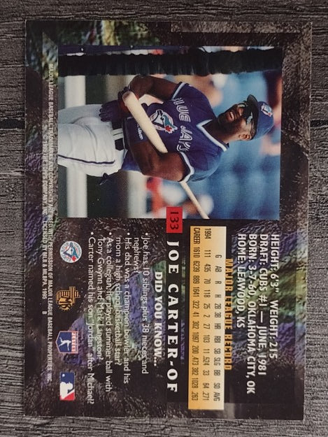 1995 Topps Embossed Golden Idols #133 Joe Carter