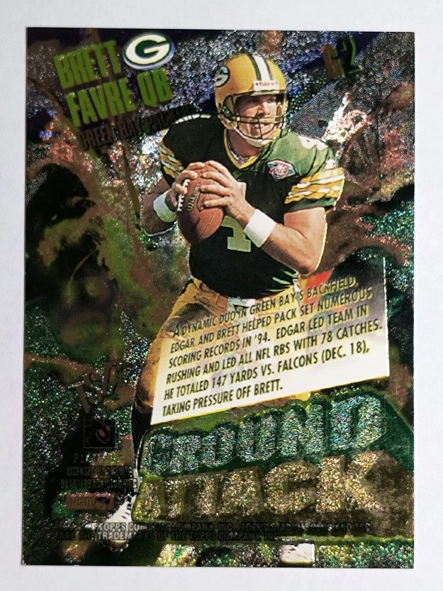 1995 Stadium Club Ground Attack #G2 Brett Favre/Edgar Bennett