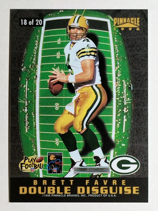 1996 Pinnacle Double Disguise #18 Steve Young/Brett Favre