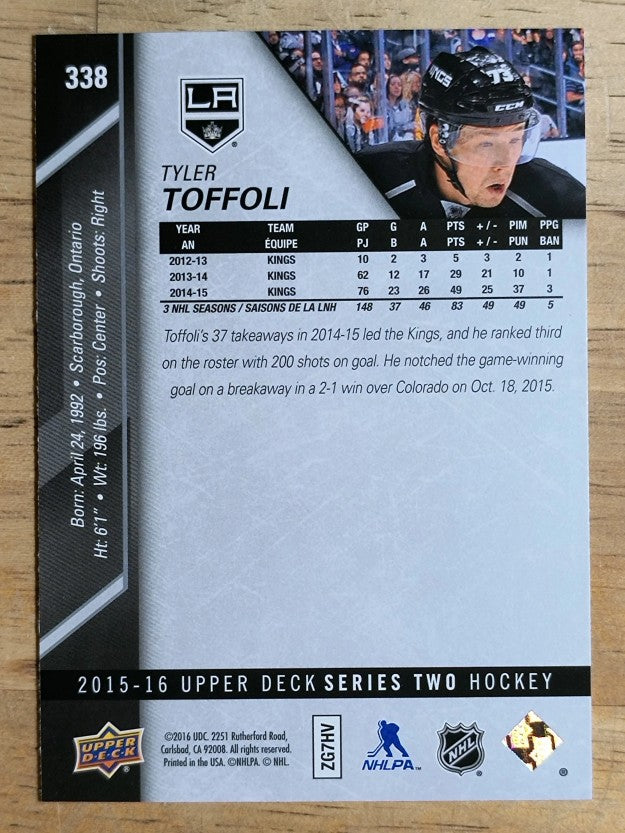2015-16 Upper Deck #338 Tyler Toffoli