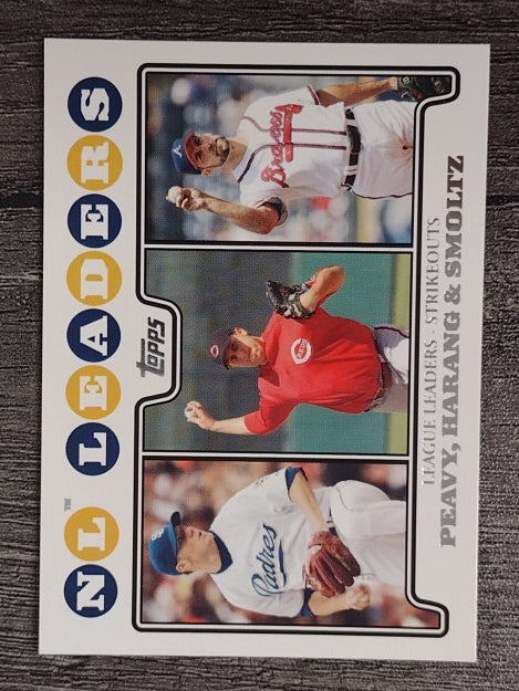 2008 Topps #327 Jake Peavy/Aaron Harang/John Smoltz