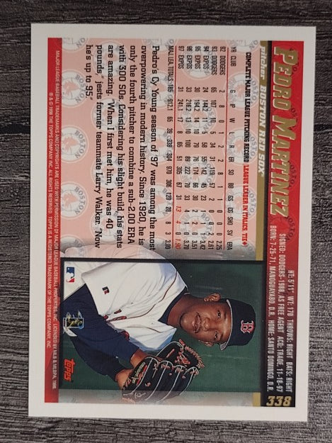 1998 Topps #338 Pedro Martinez