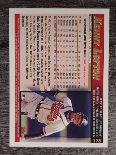 1998 Topps #175 Kenny Lofton