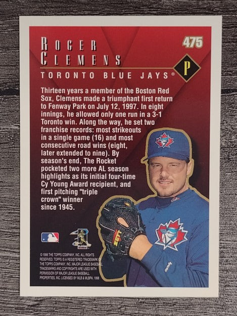 1998 Topps #475 Roger Clemens SH