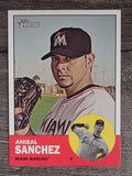2012 Topps Heritage #344 Anibal Sanchez