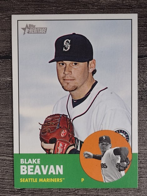 2012 Topps Heritage #381 Blake Beavan