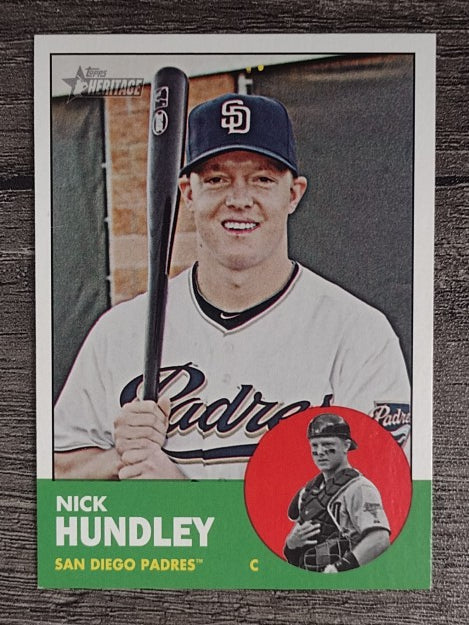 2012 Topps Heritage #267 Nick Hundley