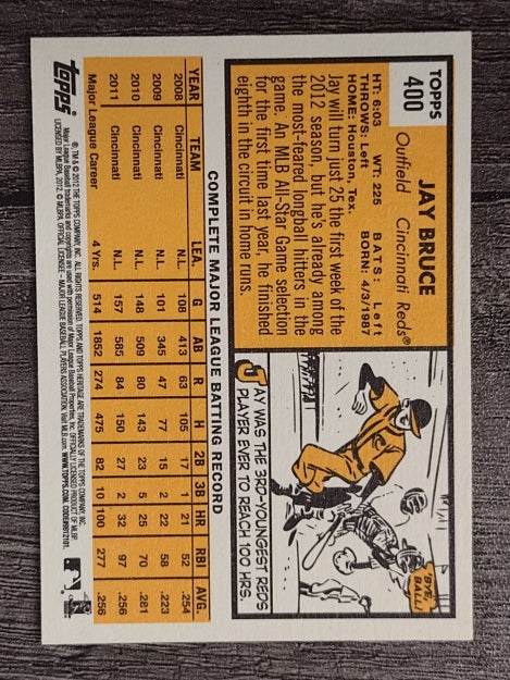 2012 Topps Heritage #400 Jay Bruce