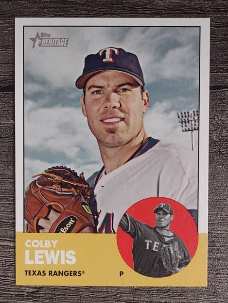 2012 Topps Heritage #403 Colby Lewis
