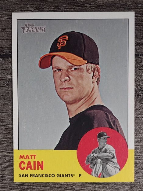 2012 Topps Heritage #163 Matt Cain