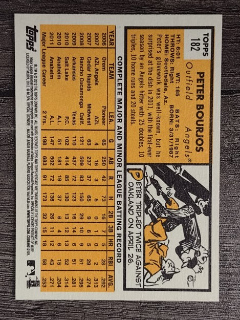 2012 Topps Heritage #182 Peter Bourjos