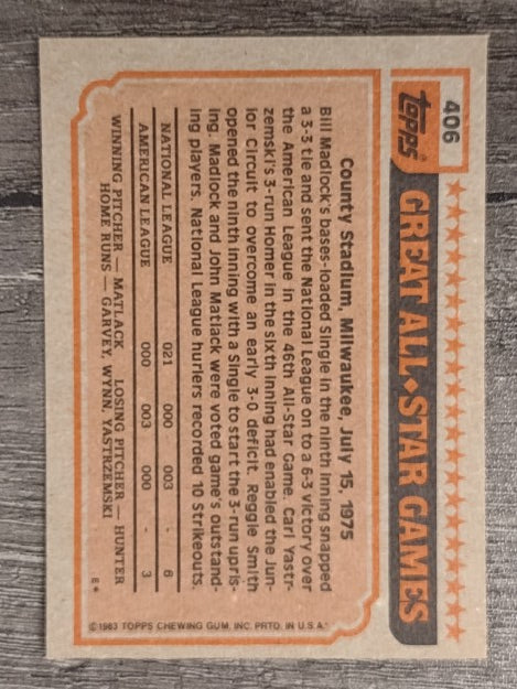 1983 Topps #406 Steve Carlton AS