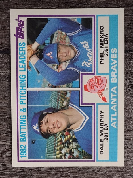 1983 Topps #502 Braves TL/Dale Murphy/Phil Niekro