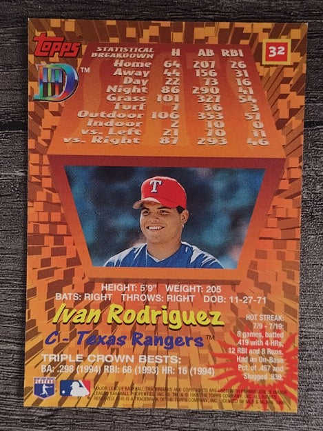 1995 Topps D3 #32 Ivan Rodriguez