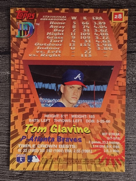 1995 Topps D3 #28 Tom Glavine