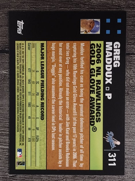 2007 Topps #311 Greg Maddux GG