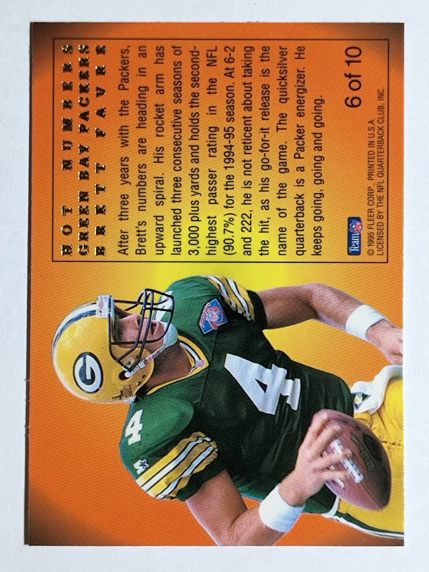 1995 Flair Hot Numbers #6 Brett Favre