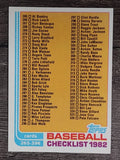 1982 Topps #394 Checklist 265-396