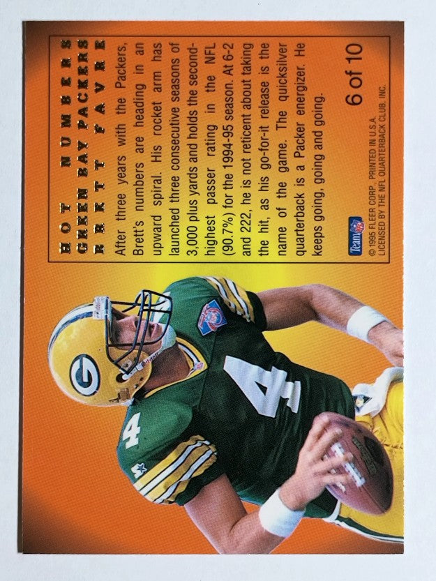 1995 Flair Hot Numbers #6 Brett Favre