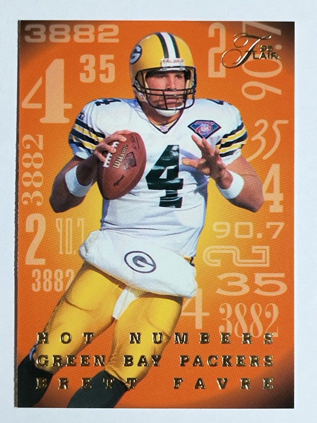1995 Flair Hot Numbers #6 Brett Favre