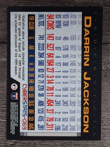 1995 Topps Cyberstats #69 Darrin Jackson