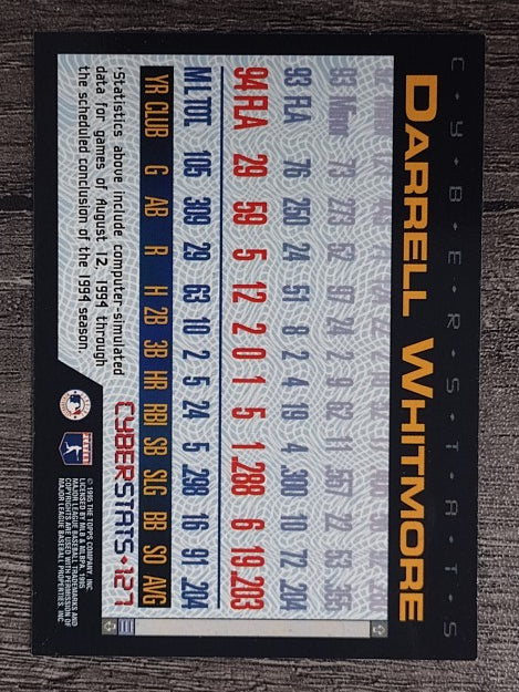 1995 Topps Cyberstats #127 Darrell Whitmore