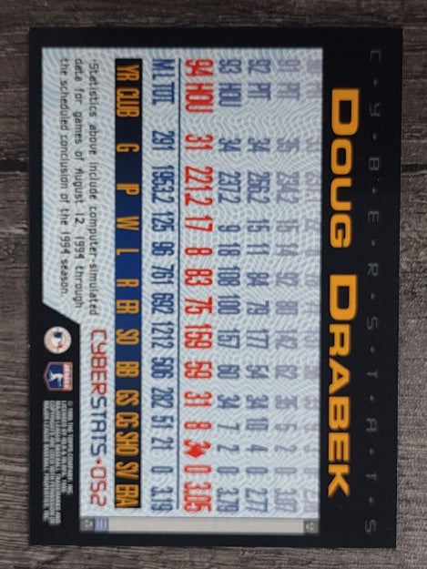 1995 Topps Cyberstats #52 Doug Drabek