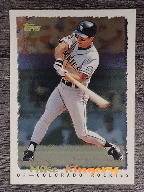 1995 Topps Cyberstats #383 Mike Kingery