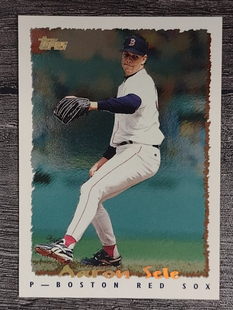 1995 Topps Cyberstats #162 Aaron Sele