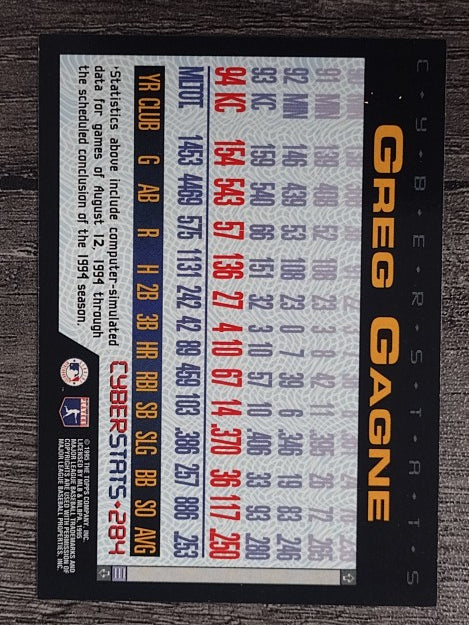 1995 Topps Cyberstats #284 Greg Gagne