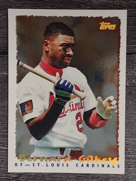 1995 Topps Cyberstats #328 Bernard Gilkey