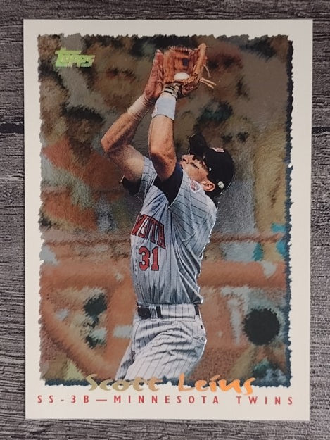 1995 Topps Cyberstats #347 Scott Leius