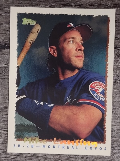 1995 Topps Cyberstats #329 Mike Lansing