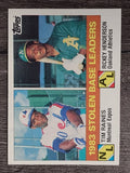 1984 Topps #134 Tim Raines/Rickey Henderson LL