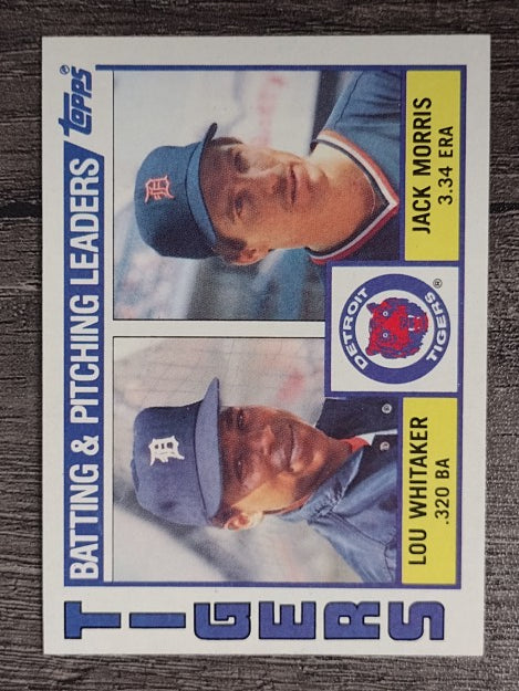 1984 Topps #666 Tigers TL/Jack Morris/Lou Whitaker
